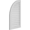 Ekena Millwork Quarter Round Top Left Surface Mount PVC Gable Vent w/ 3-1/2"W x 1"P Standard Frame, 24"W x 42"H GVPQL24X4201SF - alternate 2